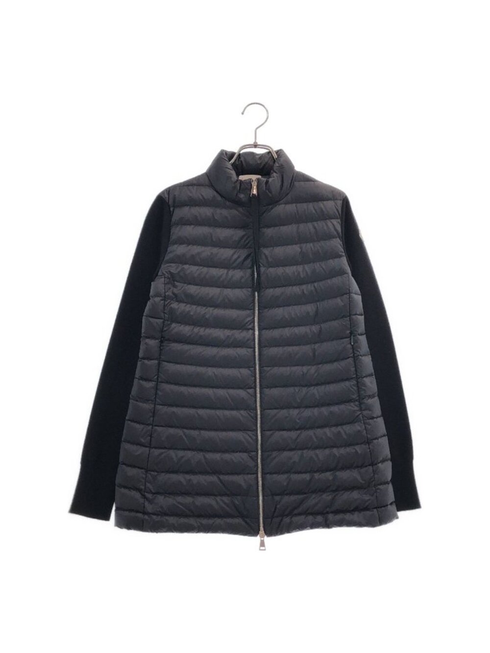Moncler Cardigan Tricot Down Jacket Black XS
